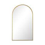 Wall Mirror 86x50cm Arched Gold