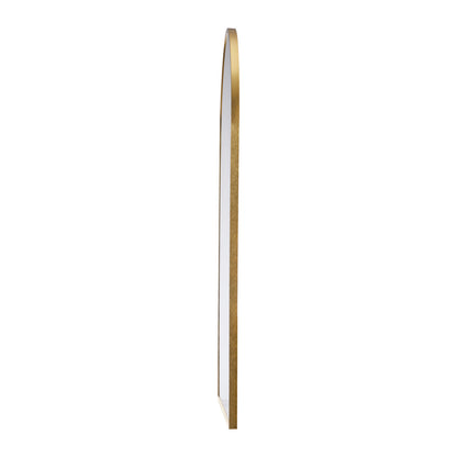 Wall Mirror 86x50cm Arched Gold