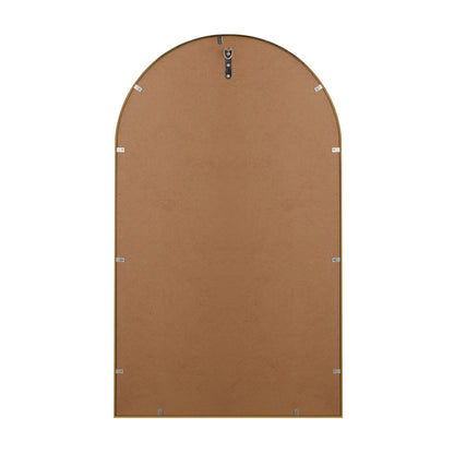Wall Mirror 86x50cm Arched Gold