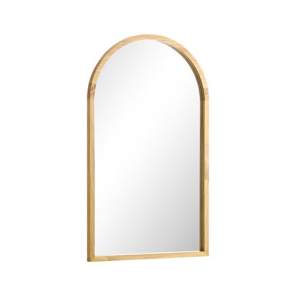  Wall Mirror Wooden Frame Arched 86 x 50cm