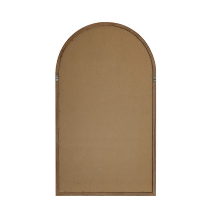 Arched Wall Mirrors Brown Wood Set of 2 | HomeAndLiving - 5