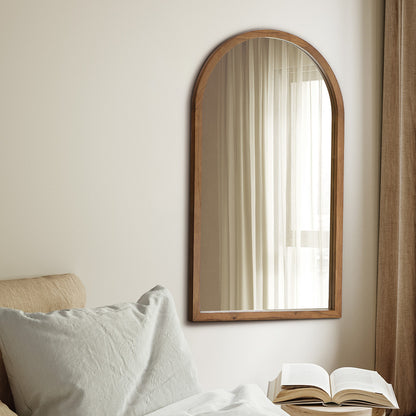 Arched Wall Mirrors Brown Wood Set of 2 | HomeAndLiving - 8