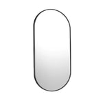 Wall Mirror Oval Black & Gold 84x50cm