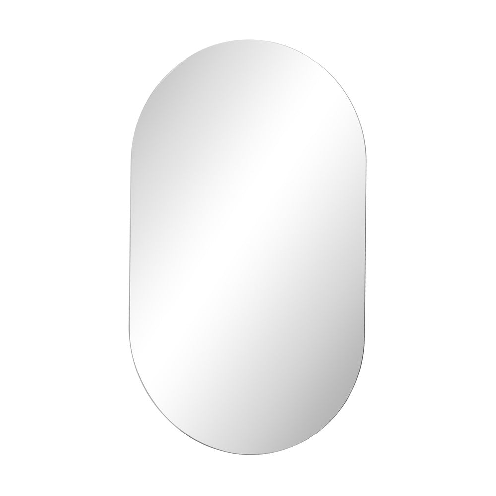 Wall Mirror Oval Frameless 84x50cm