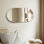 Wall Mirror Oval Frameless 84x50cm