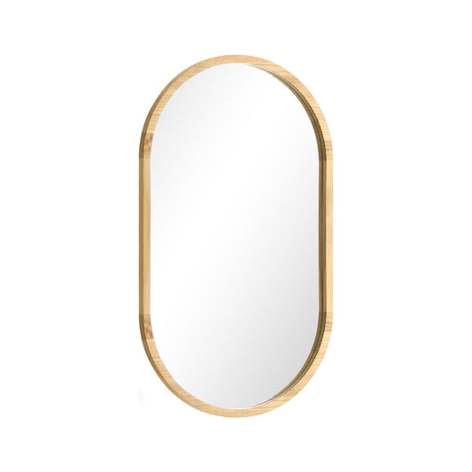 Wall Mirror Oval Wooden 84x50cm