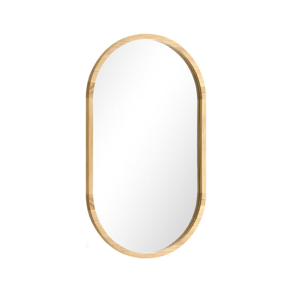  Wall Mirror Oval Wooden 84x50cm