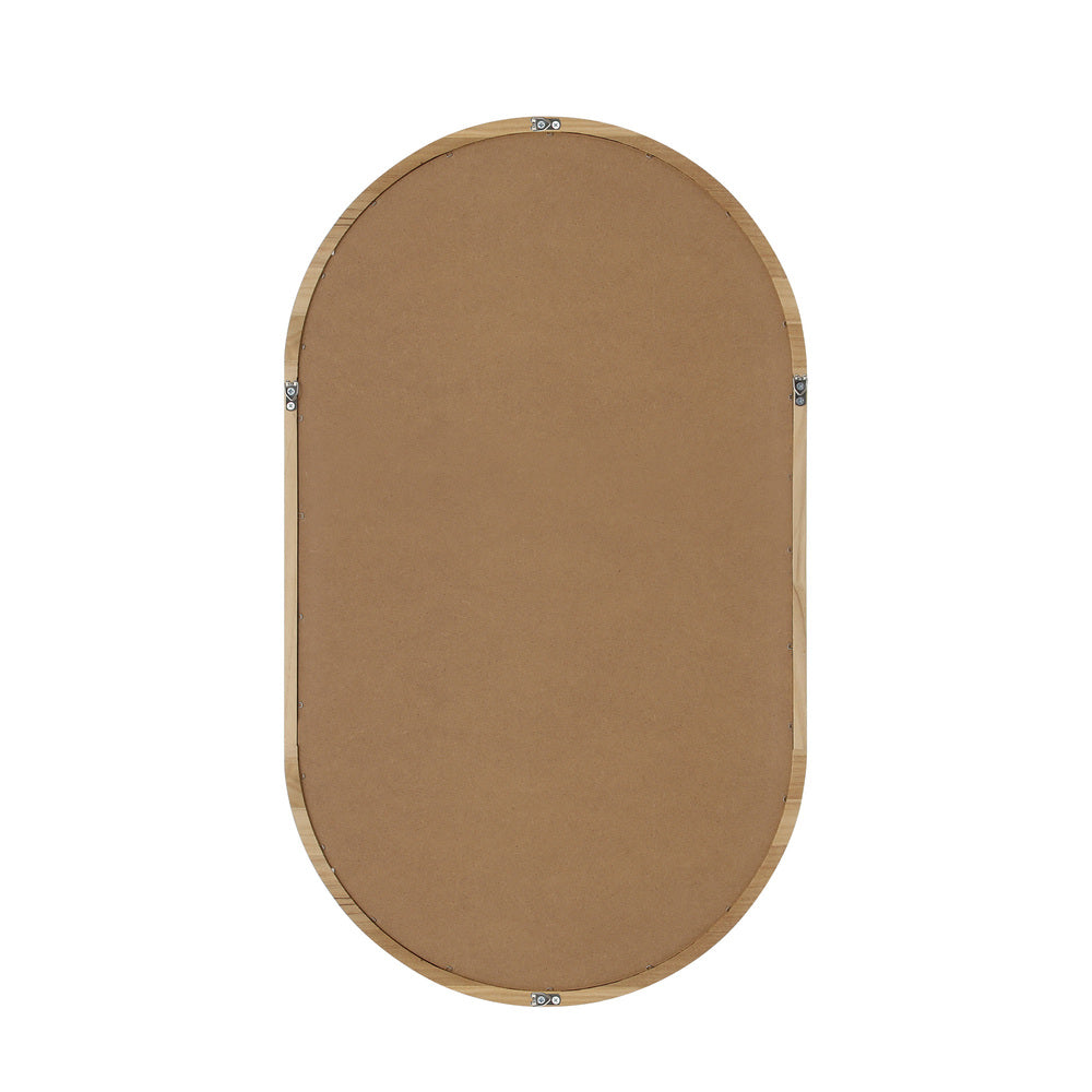 Wall Mirror Oval Wooden 84x50cm