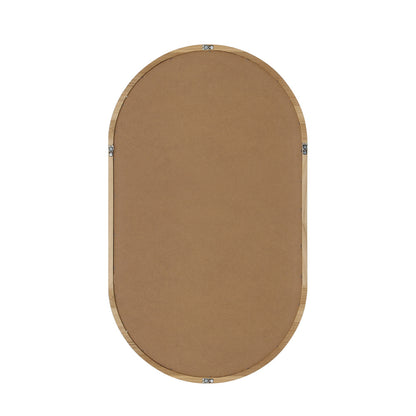 Wall Mirror Oval Wooden 84x50cm