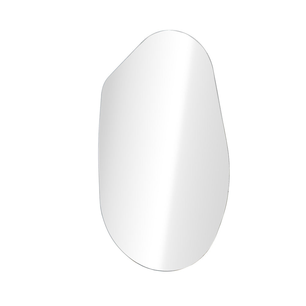 Frameless White Wall Mirror 85x52cm
