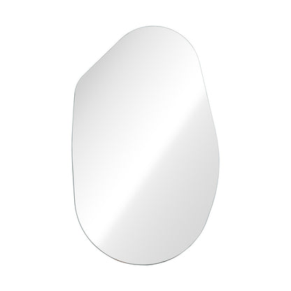 Frameless White Wall Mirror 85x52cm