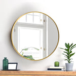 Wall Mirror Round 50cm Gold