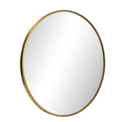 60cm Wall Mirror Round Gold