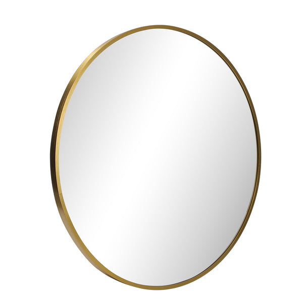  60cm Wall Mirror Round Gold