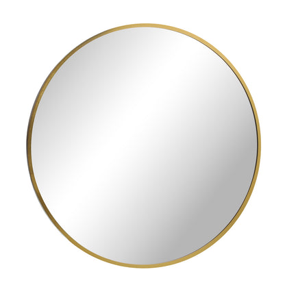60cm Wall Mirror Round Gold
