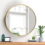60cm Wall Mirror Round Gold