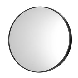 Wall Mirror Round 70cm Black