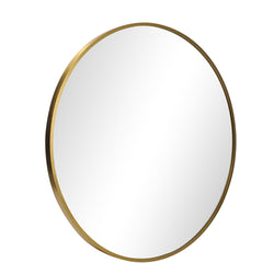 Wall Mirror Round 70cm Gold