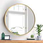 Wall Mirror Round 70cm Gold