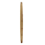Wall Mirror with Wood Frame 70cm Round
