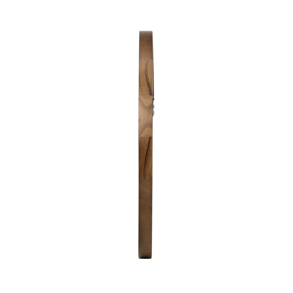 Round Wall Mirrors 70cm Walnut Set of 2 | HomeAndLiving - 8