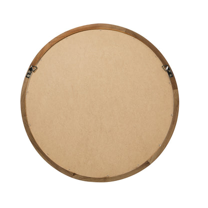 Round Wall Mirrors 70cm Walnut Set of 2 | HomeAndLiving - 5