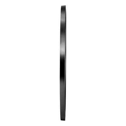 Round Wall Mirror Black & Gold Frame 80cm Modern Bathroom Bedroom Decor
