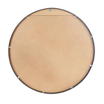 Round Wall Mirror Black & Gold Frame 80cm Modern Bathroom Bedroom Decor