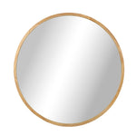 Wall Mirror with Wood Frame 80cm Round