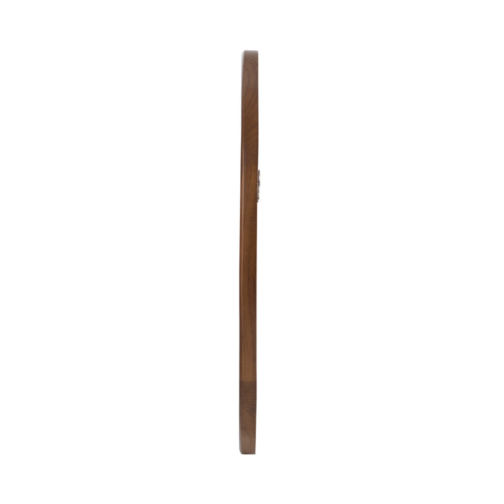 Round Wall Mirror Wooden Frame 70x3cm