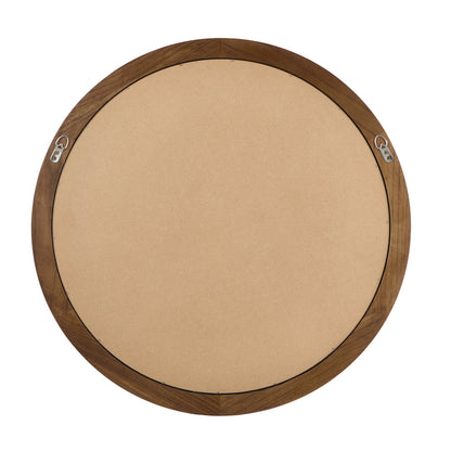 Round Wall Mirror Wooden Frame 70x3cm