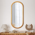 Wall Mirrors Oval Black 76x31cm