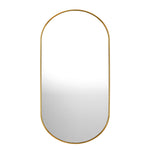 Wall Mirrors Oval Gold 84x50cm