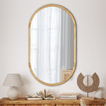 Wall Mirrors Oval Gold 84x50cm