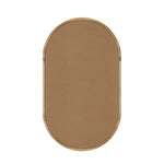 Wall Mirrors Oval Mirror Black/Gold/Wooden 84x50cm Set of 2