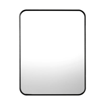 Wall Mirrors Black Metal Frame 65x50cm Rectangle