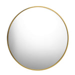 Wall Mirrors Round 80cm Gold Set of 2