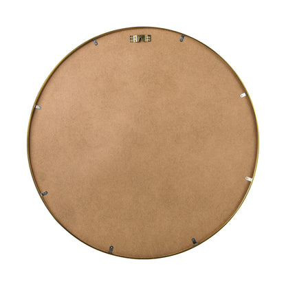 Wall Mirrors Round 80cm Gold Set of 2