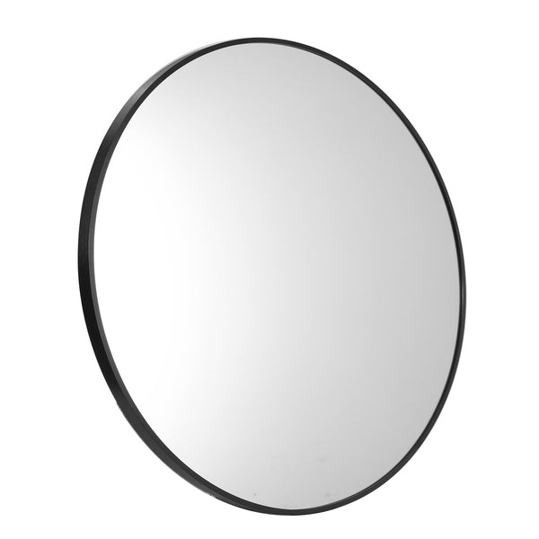  Wall Mirrors Round Large Makeup Mirror Vanity Home Decro 90cm Black