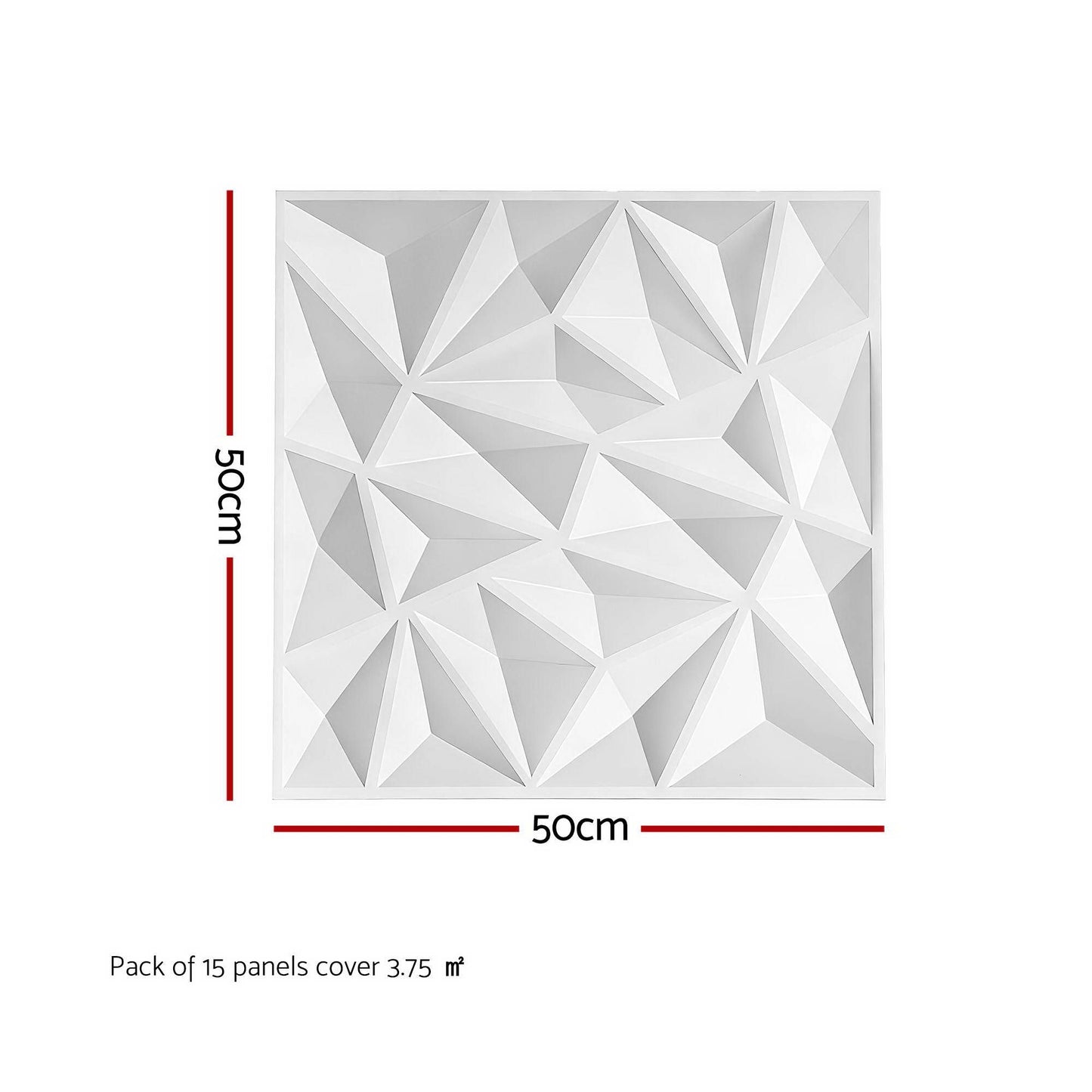 3D Diamond Wall Panels PVC Set 15 | HomeAndLiving