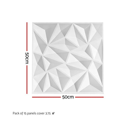 3D Diamond Wall Panels PVC Set 15 | HomeAndLiving