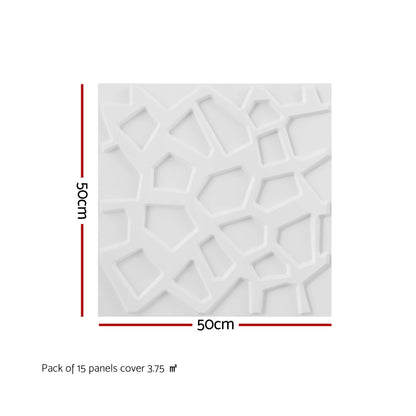 3D PVC Wall Panels Feature Wall 15 Pack | HomeAndLiving