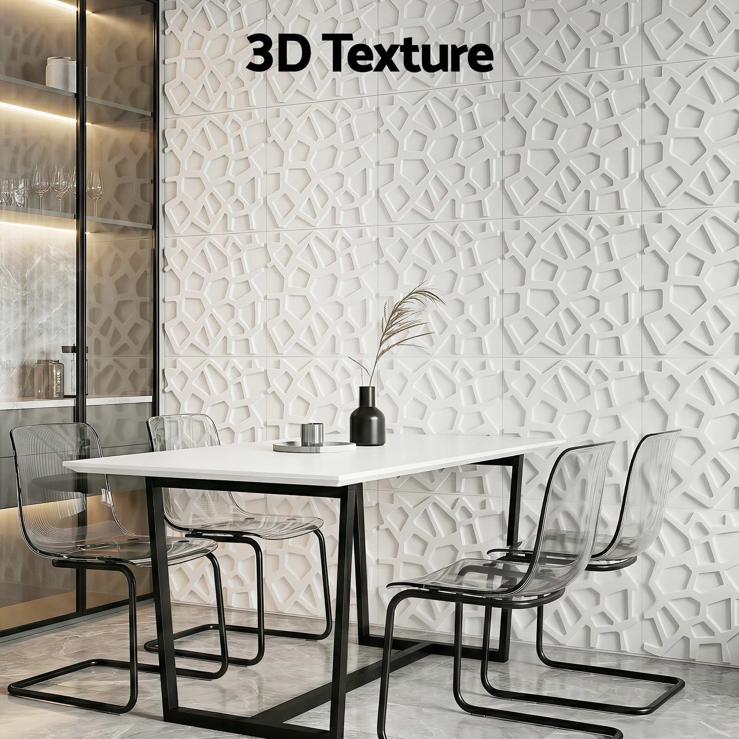 3D PVC Wall Panels Feature Wall 15 Pack | HomeAndLiving