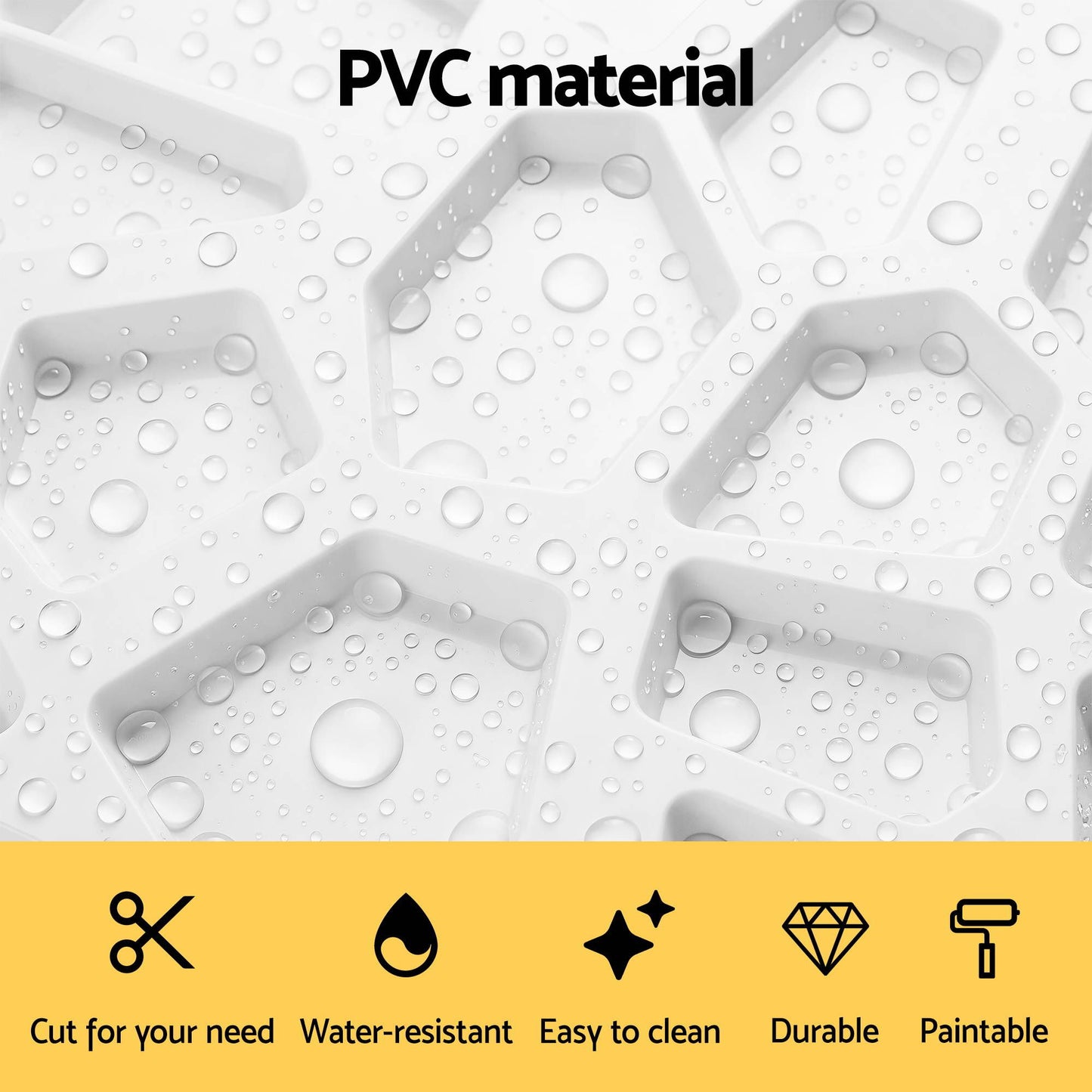 3D PVC Wall Panels Feature Wall 15 Pack | HomeAndLiving