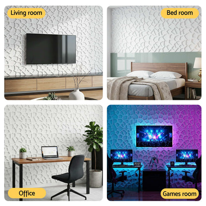 3D PVC Wall Panels Feature Wall 15 Pack | HomeAndLiving