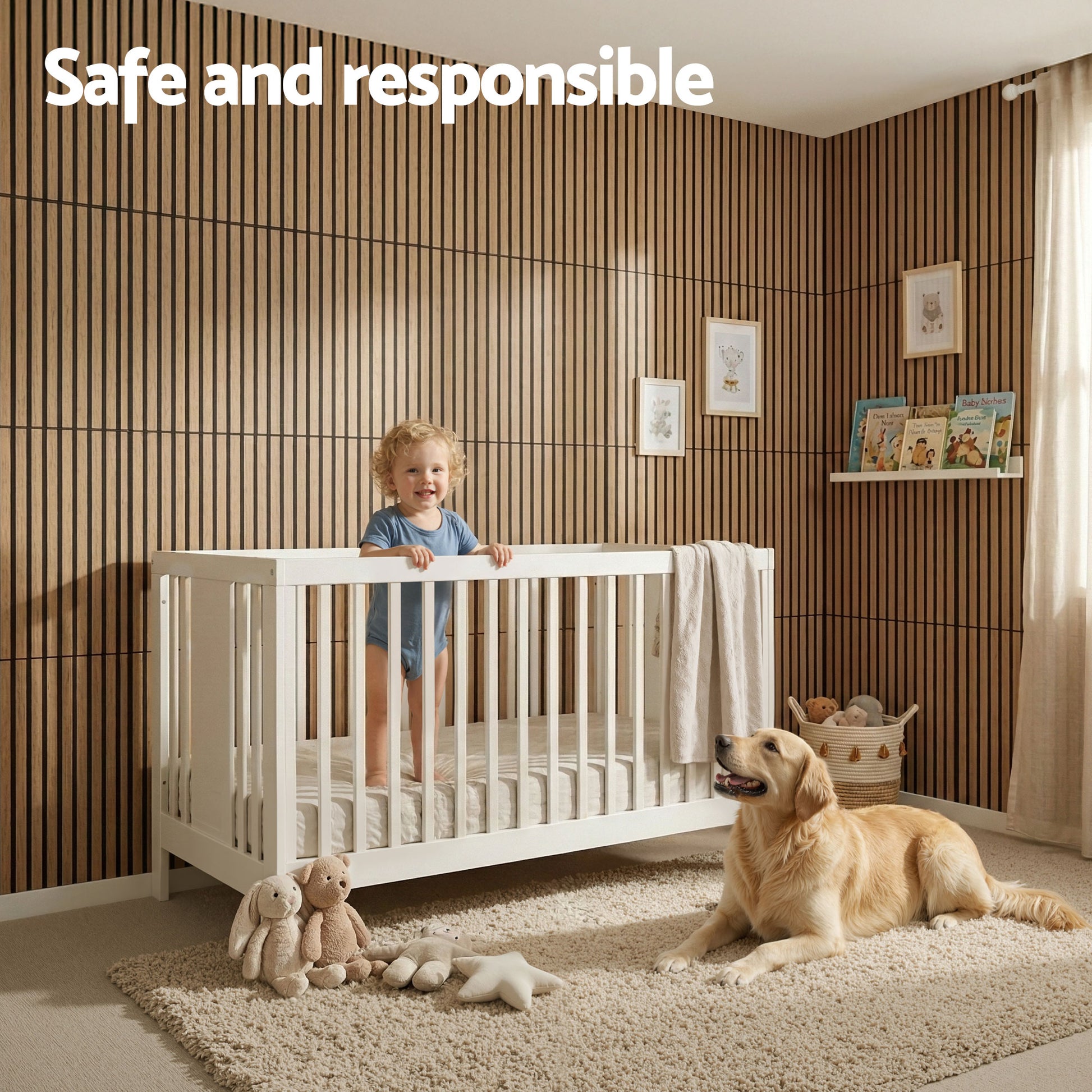 Peel Stick Wall Panels 68x68cm 10 Pack Brown | HomeAndLiving