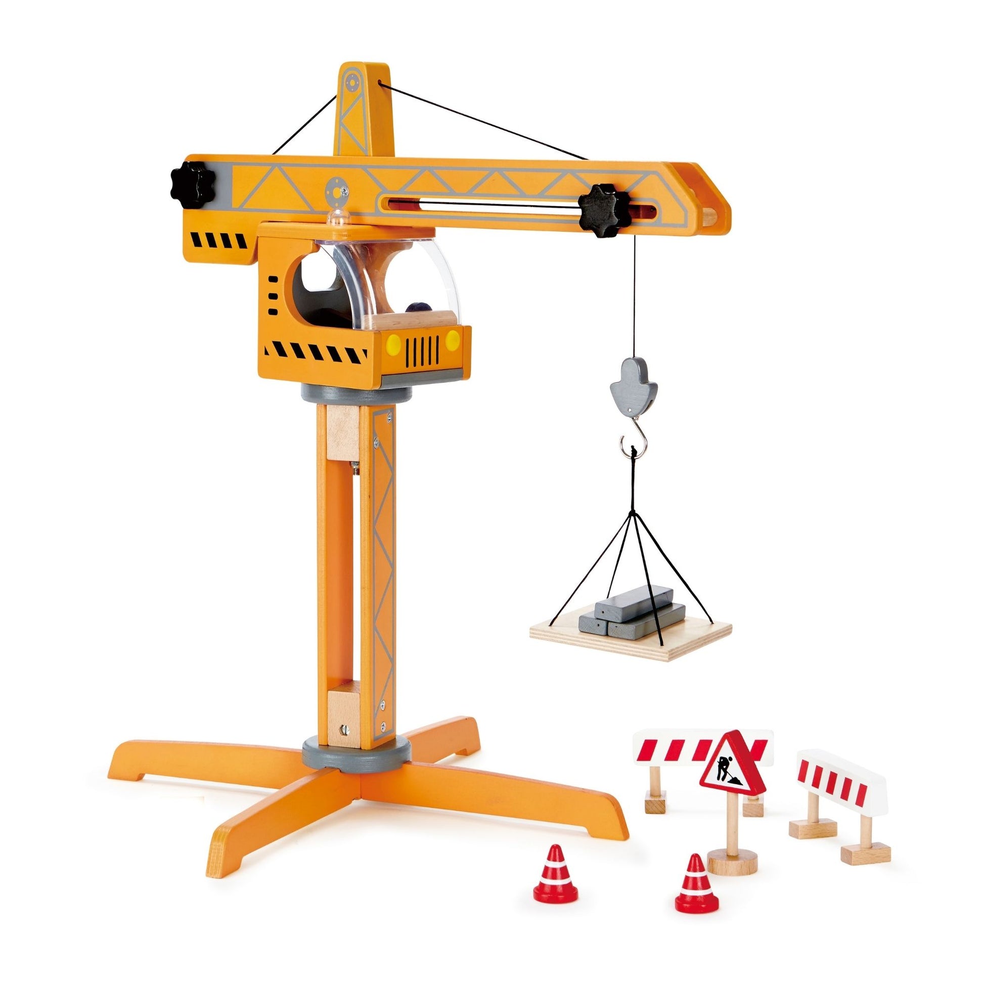 Wooden Crane Lift Playset 10pc | HomeAndLiving - 2
