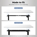 Elegant Desktop For Motorised Adjustable White 120X60CM (Desktop