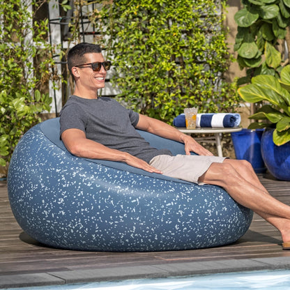 Inflatable Chair Blue Relaxation