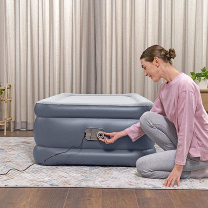 Twin Air Mattress With Built In Pump 97x51cm